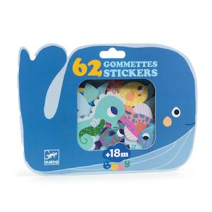 Art Craft Stickers: Djeco Sea Animals Stickers