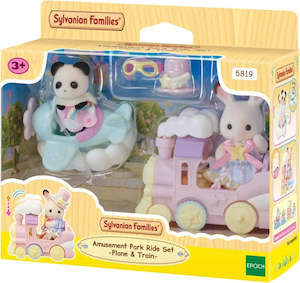 Other Sylvanian: SF Amusement Park Set: Plane & Train