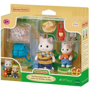 Other Sylvanian: SF Latte Cat Brother & Baby Exploration Set