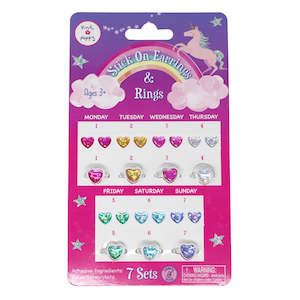 PP 7 Day Stick On Earrings & Ring Set