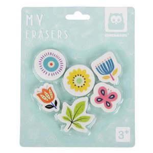 Gift Stationery: Eurekakids Eraser Set Flower