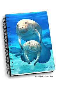Gift Stationery: Notebook Blue Manatees