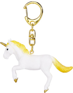 Mojo Rearing Yellow Unicorn Keychain