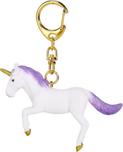 Mojo Rearing Purple Unicorn Keychain