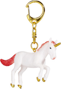 General Gift: Mojo Rearing Peach Unicorn Keychain