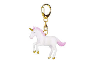 General Gift: Mojo Rearing Light Pink Unicorn Keychain