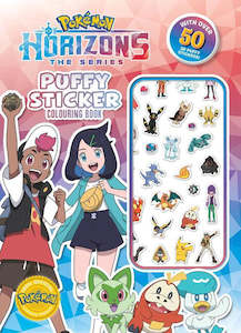Pokemon Horizons Puffy Sticker Colouring