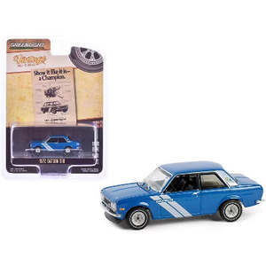 Vehicles: GL 1972 Datsun 510 Blue/White