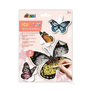 Avenir Scratch Butterfly Stickers