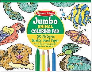 MD Jumbo Colouring Pad Animals