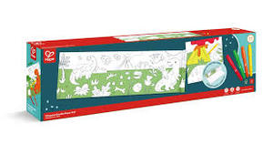 Colouring Drawing: Hape Drawing Paper Roll Dinosaur Horizontal