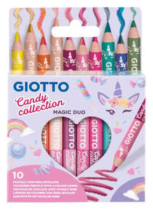 Colouring Drawing: Giotto Candy Magic Duo Pencils 10pk