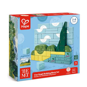 Baby Toddler: Hape The Met Van Gogh Building Block Set