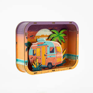 New: Dotz Shadow Box Holiday Caravan