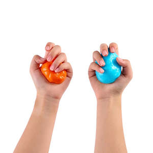 Sensory Toys: Jadore Fluffy Duo Slime Blue/Orange