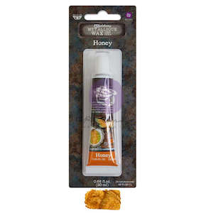 Gilding wax: Finnabair Art Alchemy Metallique Wax .68 Fluid Ounce - Honey