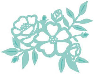 Kaisercraft Morning Dew June19: DD817 - Kaisercraft : Decorative Die - Peony Cluster