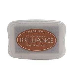 Brilliance Ink Pads: Brilliance -BR-61 Pearlescent Rust