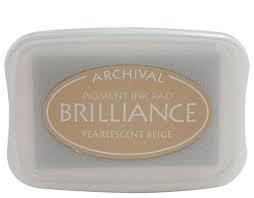 Brilliance Ink Pads: Brilliance - BR-55 Pearlescent Beige