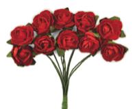 Kaisercraft Enchanted July 19: F669 - Kaisercraft Mini Paper Blooms - Fire Red