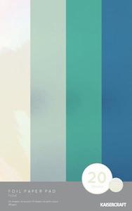 Kaisercraft Let It Snow Aug 19: FC222 : Foil Paper Pad - Frost  20 sheets