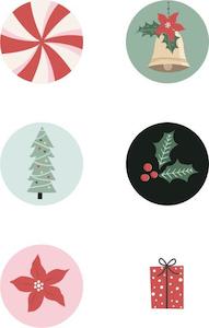 Kaisercraft Peppermint Kisses Sept 19: Kaisercraft : CR215 - Peppermint Kisses Curios 6pk