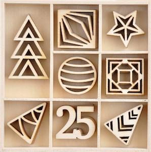 Kaisercraft Starry Night Sept 19: Kaisercraft : FL657 - Starry Night Flourish Pack 40pcs