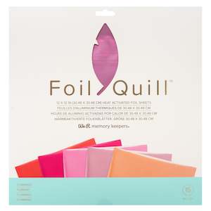 661019 : Foil Sheets - WR - Foil Quill - 12 x 12 - Flamingo - 15 Sheets