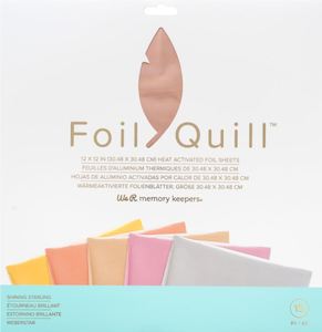 Wrmk Foil Quilling Collection: 661026 : Foil Sheets - WR - Foil Quill - 12 x 12 - Shining Starling - 15 Sheets