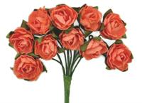 Kaisercraft Crafternoon Oct 19: F667 - Kaisercraft Mini Paper Blooms - Coral