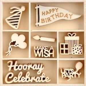 Kaisercraft Oh Happy Day Dec 19: Kaisercraft : FL663 - Oh Happy Day! Flourish Pack