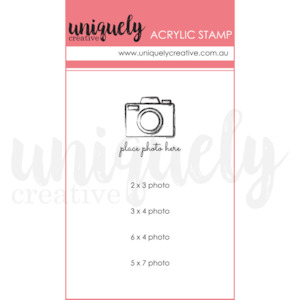 UC1907 : Place Photo Here Mark Making Stamp (Gypsy Heart / Boho Soul)