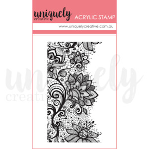 Uniquely Creative Stamps: UC1873 : Floral Doily Mini Mark Making Stamp ( Flowering Utopia)