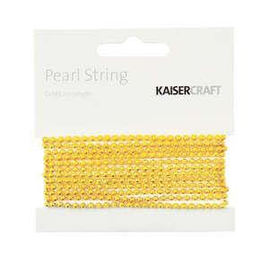 Kaisercraft Pearls: EM434 - Gold Pearl String 2m