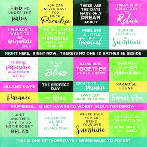 Kaisercraft Sunkissed March 2020: P2909 - Sunkissed 12x12 Scrapbook Paper - Martini