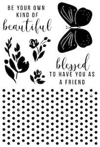 Kaisercraft Amethyst April 2020: CS380 Kaisercraft- Amethyst Clear Stamp