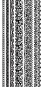 Kaisercraft Amethyst April 2020: ST918 - Kaisercraft : Clear Stickers Lacey Borders