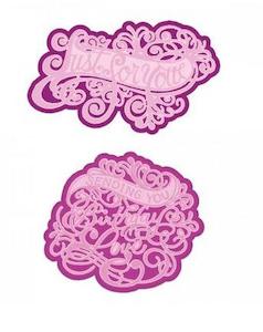 Heartfelt Decorative Die Sets: HCD1-7321 Ornate Just for You Die
