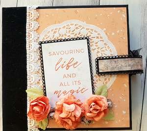 Mini Album Instructions And Paper: **INSTRUCTIONS ONLY** for  Mini Album Kit (CK)*