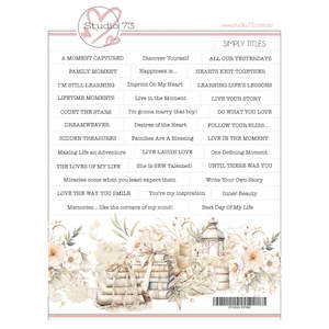 Stitched with Love A4 Title Sheet - Studio73