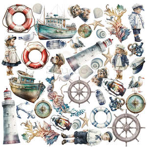 Studio 73 Paper Collections: Fussy Cutz : Nautic Dreamers