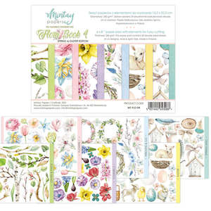 Mintay Book Line: Mintay MT-FLO-04 : Spring Florals - 6"x8" Fussy Cutting Book