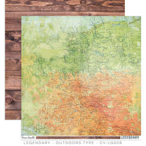 Cocoa Vanilla Legendary: Cocoa Vanilla : CV-LG008 - Legendary Outdoors Type Paper