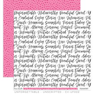 Cocoa Vanilla Unforgettable: Coco Vanilla : CV-UF002 - Unforgettable  œUnscripted � Paper