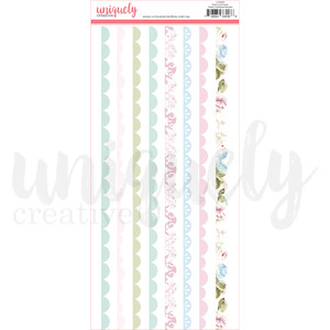 UCE2093 :  Fabric Scalloped Borders (Patchwork Roses)