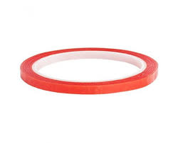 Bookbinding Tape: Extra sticky Tape- Red 10m/3mm