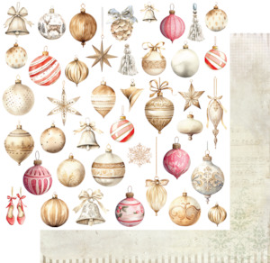 UCP2990 : Vintage Baubles Paper (Home for Christmas)