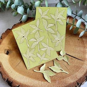 Die Cut Paper Leaves : Breathe & Bloom (P13)