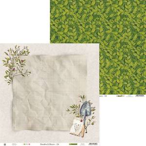 P13 Scrapbook Papers: Ledger Paper : Breathe & Bloom (P13)