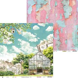 P13 Scrapbook Papers: Greenhouse : Breathe & Bloom (P13)